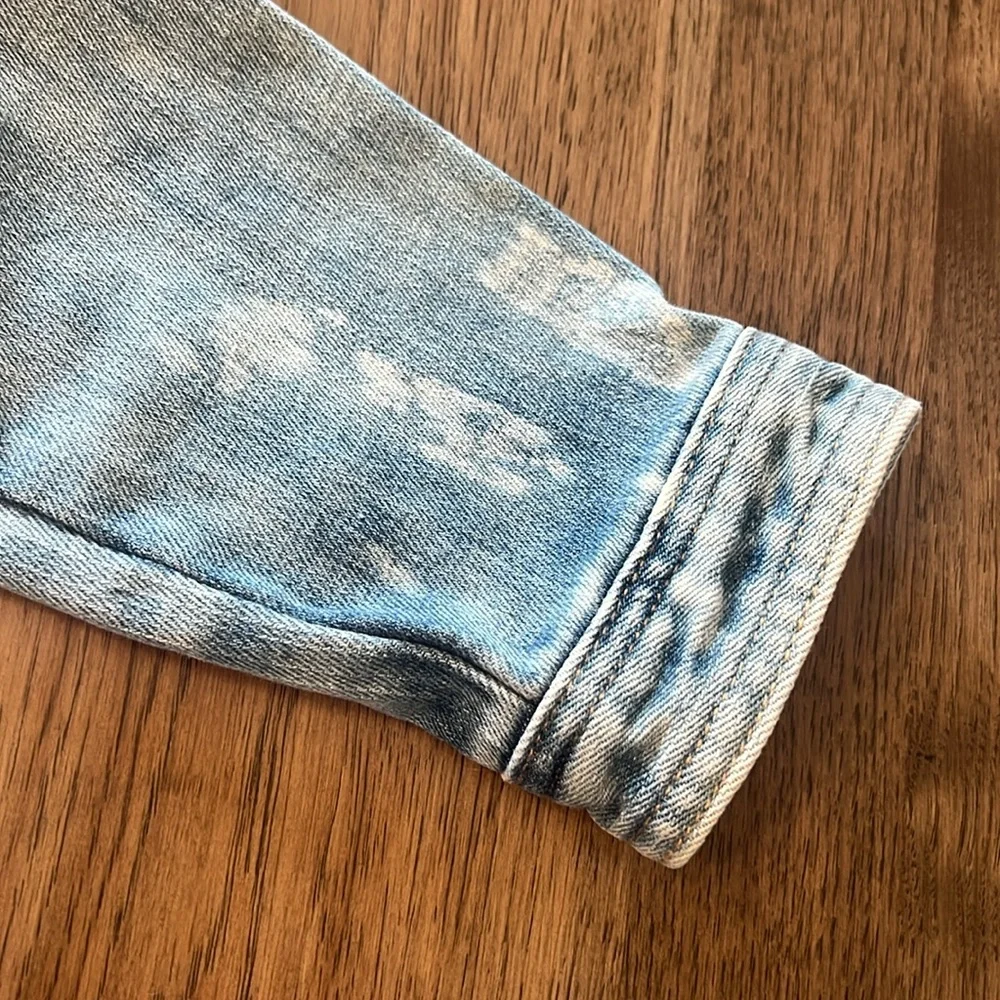 Justice Girls Distressed Jean Jacket Size 8